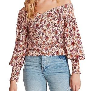 Steve Madden BB Dakota Smocked Paisley Top (Size Medium)
